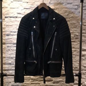 AllSaints Men’s Suede Biker Jacket